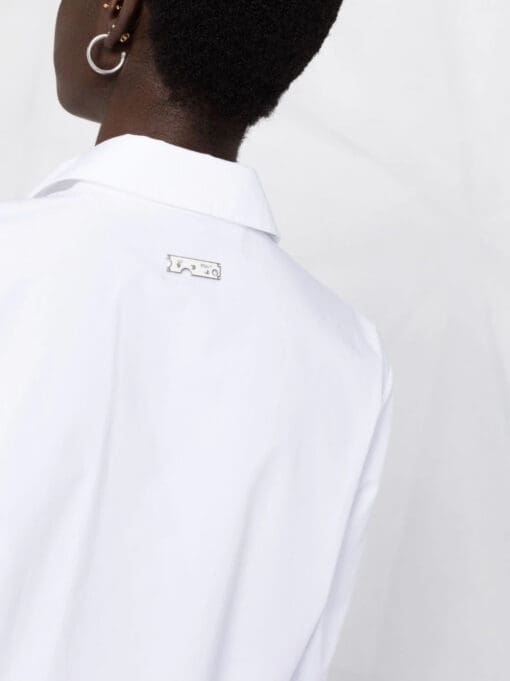 Off-White  pleated-panel shirt dress. - Image 3