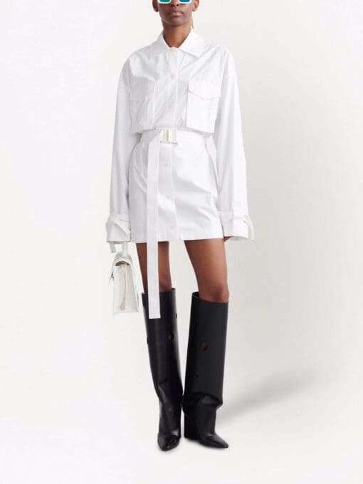 Off-White  poplin cargo shirt dress - Image 2