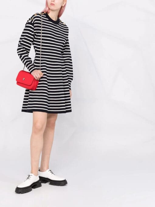 Alexander McQueen  stripe knit mini dress - Image 2