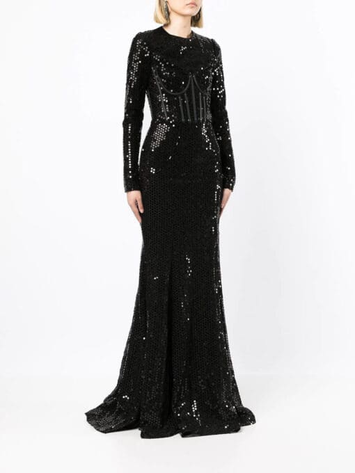 Dolce & Gabbana  sequin-embellished mermaid-cut dress - Image 3