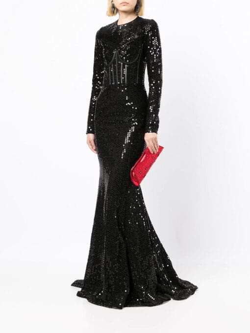 Dolce & Gabbana  sequin-embellished mermaid-cut dress - Image 2