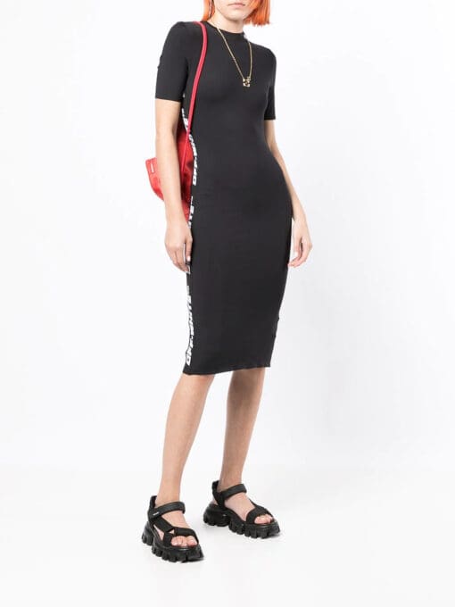 Off-White  logo-tape midi dress - Image 2