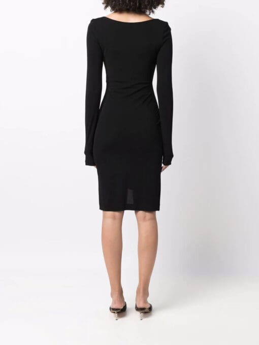 Off-White  halterneck-strap asymmetric dress - Image 4