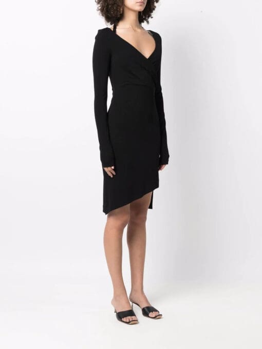 Off-White  halterneck-strap asymmetric dress - Image 3