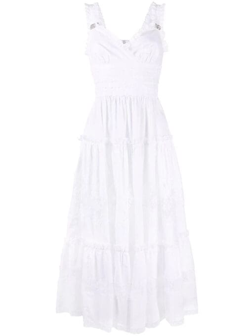 Dolce & Gabbana  lace-panel sleeveless dress