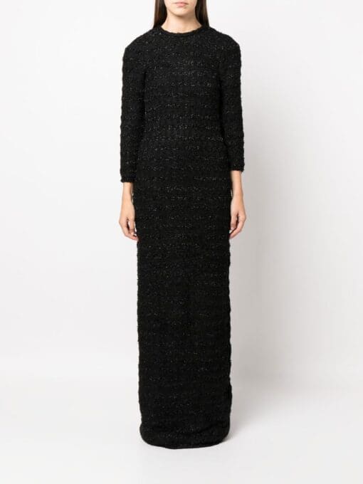 Balenciaga  tweed button-back dress - Image 3