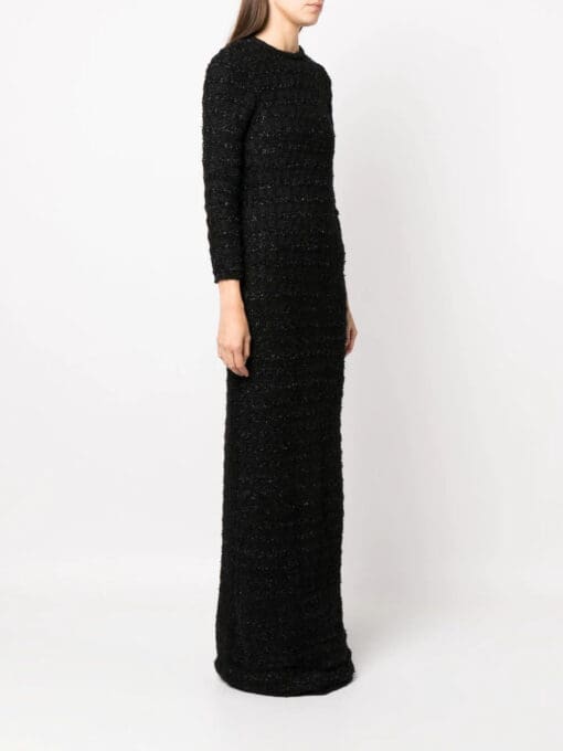 Balenciaga  tweed button-back dress - Image 4