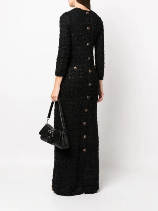 Balenciaga  tweed button-back dress - Image 2