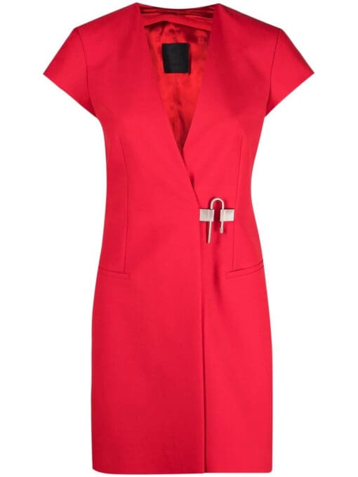 Givenchy  padlock-detail wrap dress