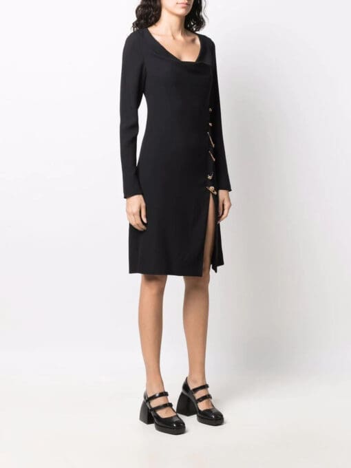 Versace  safety-pin cowl-neck dress - Image 3