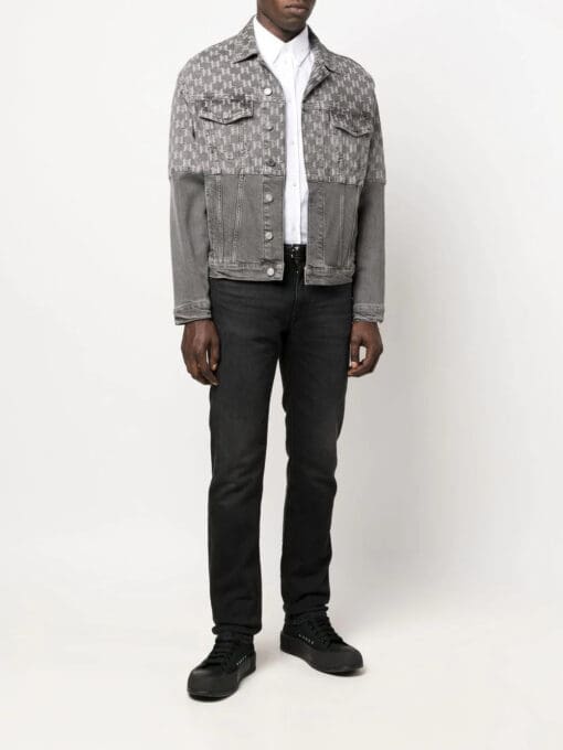 Karl Lagerfeld  monogram-print denim jacket - Image 2