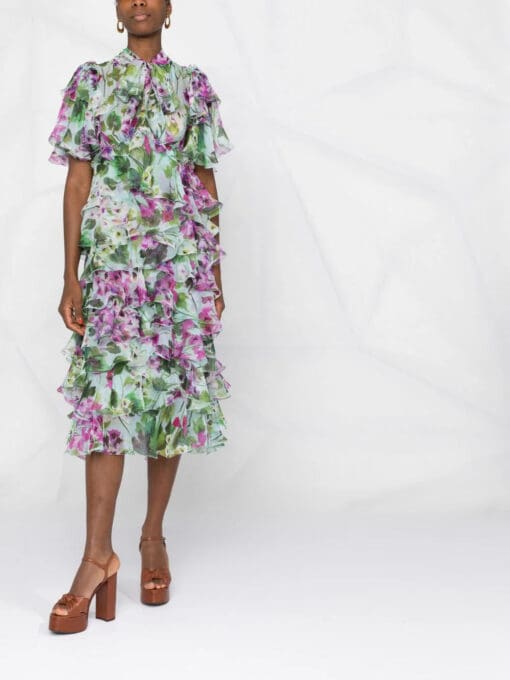 Dolce & Gabbana  ruffled floral-print dress - Image 2