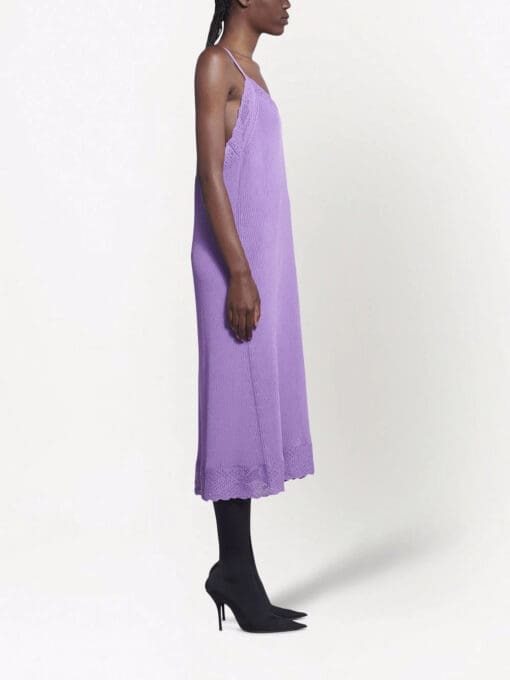 Balenciaga  ribbed knit slip dress - Image 4