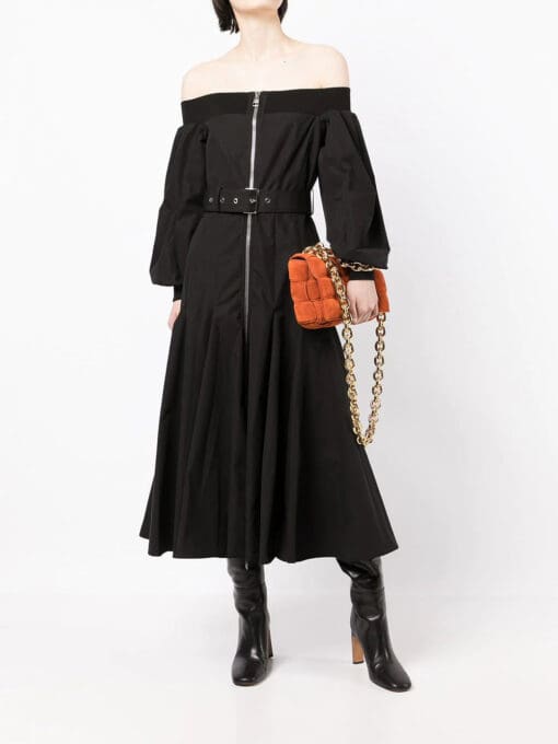 Alexander McQueen  off-shoulder belted dress - Image 2