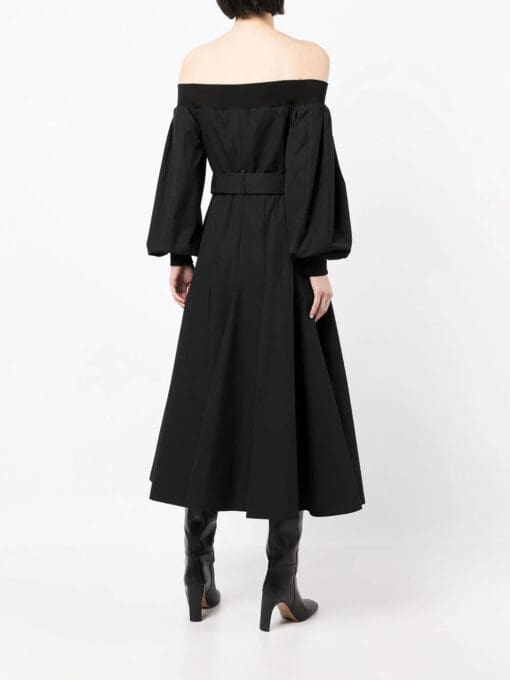 Alexander McQueen  off-shoulder belted dress - Image 4