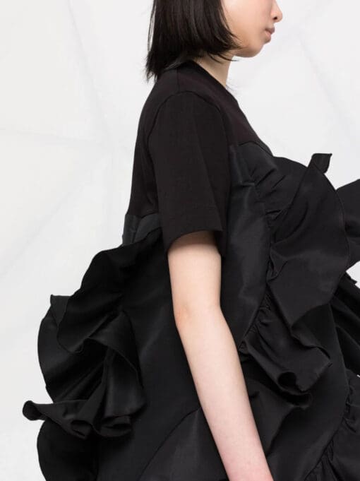 Alexander McQueen  ruffle-detail T-shirt dress - Image 3