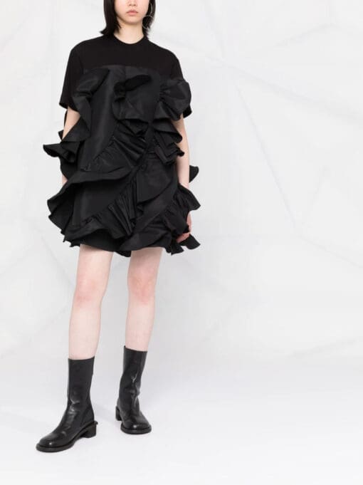 Alexander McQueen  ruffle-detail T-shirt dress - Image 2