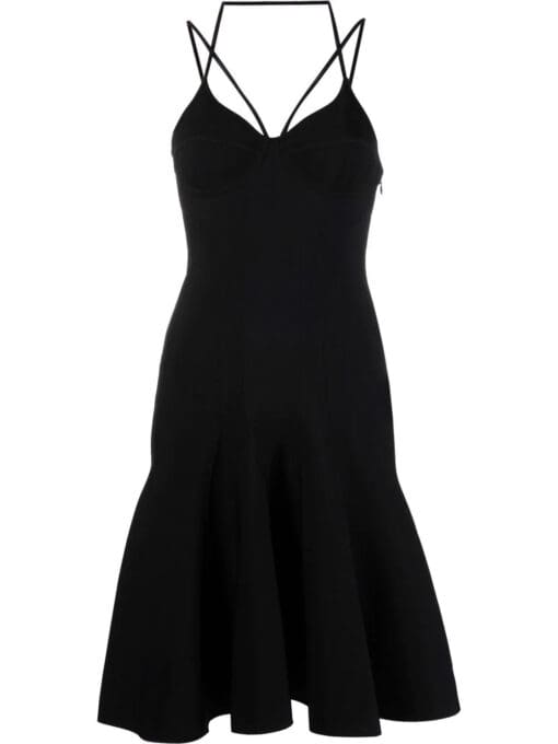 Alexander McQueen  fluted mini dress