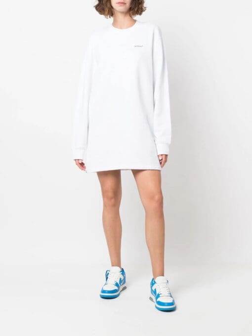 Off-White  Arrow-print sweatshirt dress - Image 3