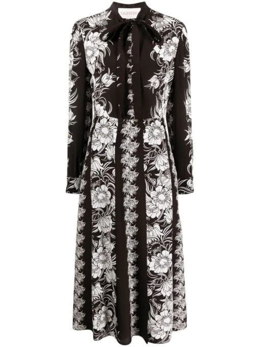 Valentino Garavani  floral-print silk maxi dress