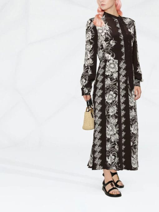 Valentino Garavani  floral-print silk maxi dress - Image 2