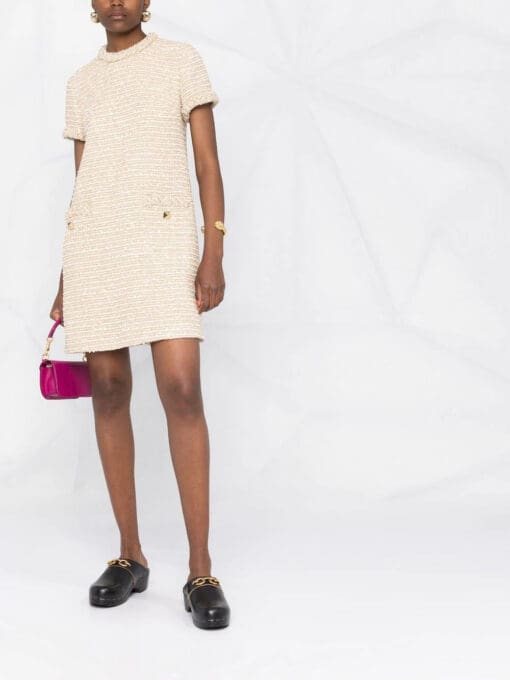 Valentino Garavani  Roman Stud tweed dress - Image 2