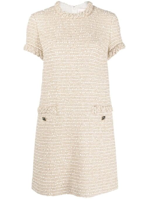 Valentino Garavani  Roman Stud tweed dress