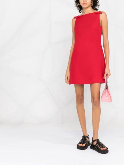 Valentino Garavani  bow-embellished sleeveless mini dress - Image 2