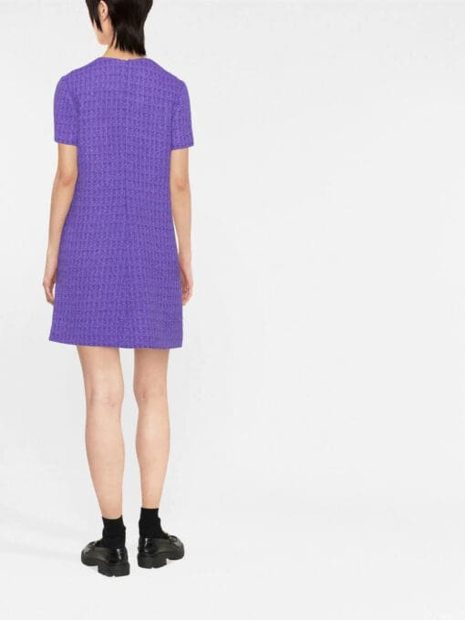 Valentino Garavani  short-sleeve tweed-style dress - Image 4