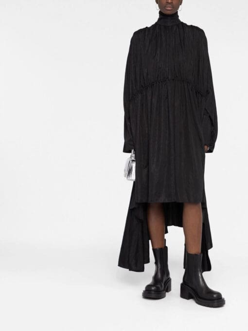 Balenciaga  Catwalk Pleated Stretch Dress - Image 2