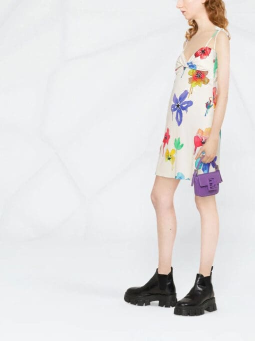 Off-White  floral-print sleeveless dress - Image 3