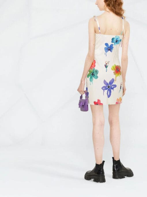 Off-White  floral-print sleeveless dress - Image 4