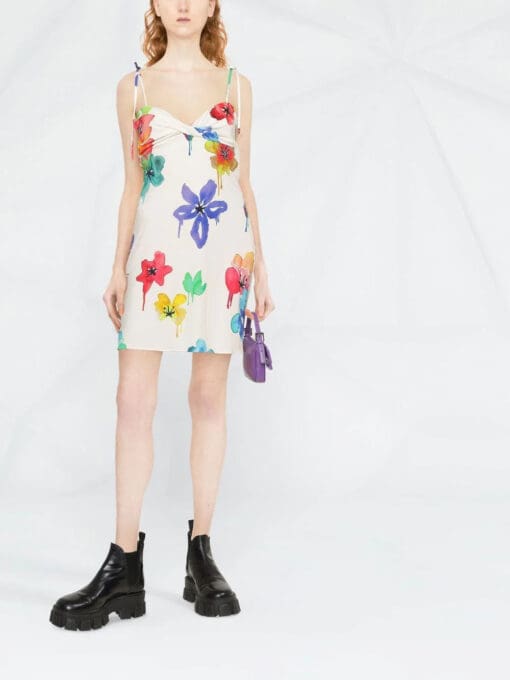 Off-White  floral-print sleeveless dress - Image 2