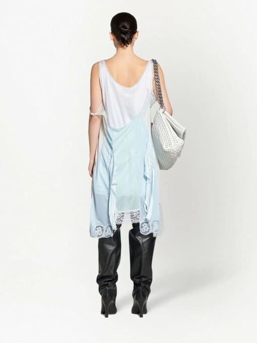 Balenciaga  patched slip midi dress - Image 3