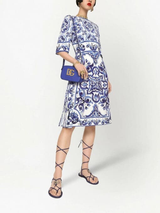 Dolce & Gabbana  Majolica-print midi dress - Image 2