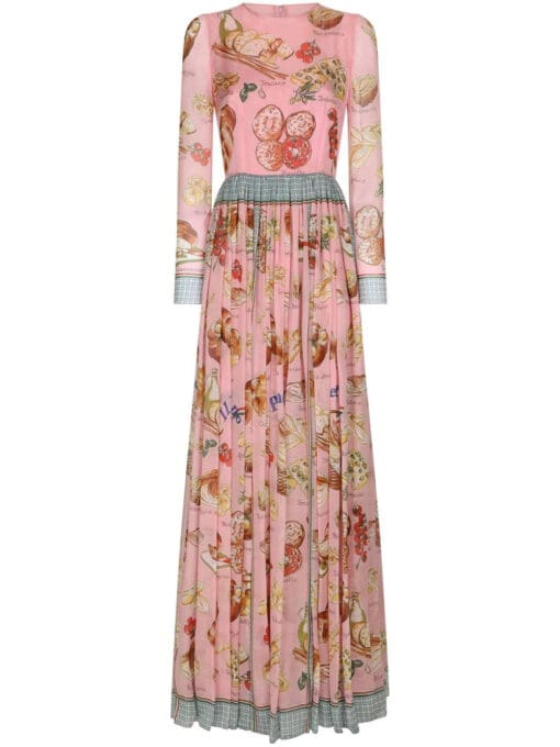 Dolce & Gabbana  graphic-print maxi dress