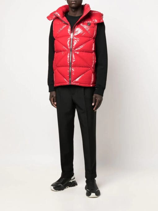 Philipp Plein  high-shine quilted gilet jacket - Image 2