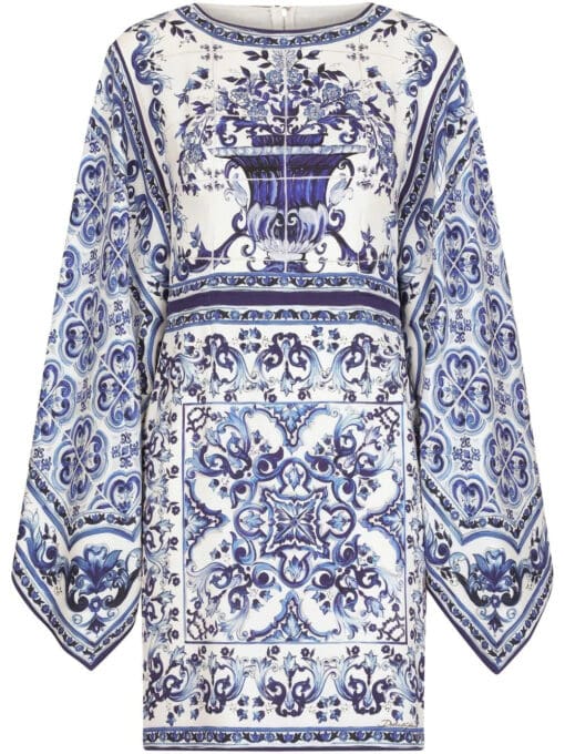 Dolce & Gabbana  Majolica-print mini dress