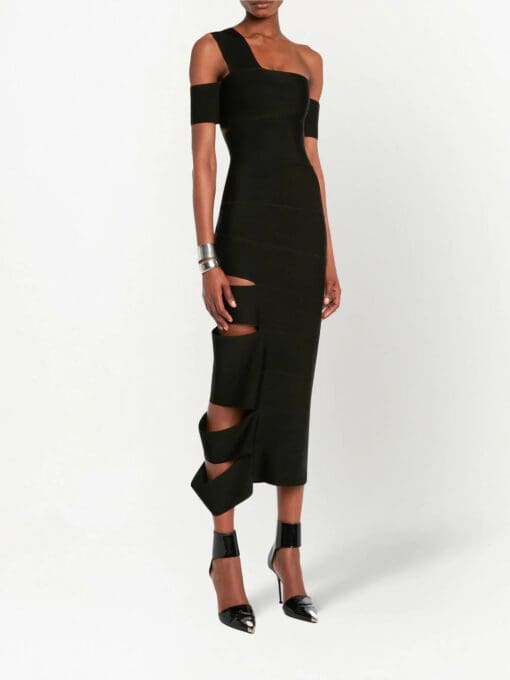 Alexander McQueen  cut-out one-shoulder dress - Image 3