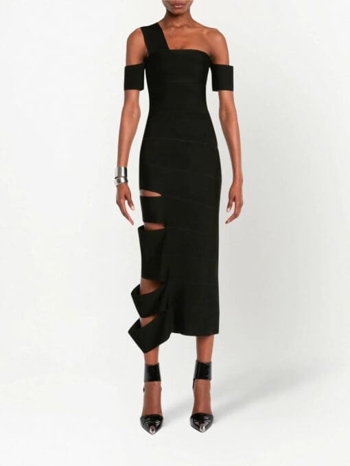 Alexander McQueen  cut-out one-shoulder dress - Image 2