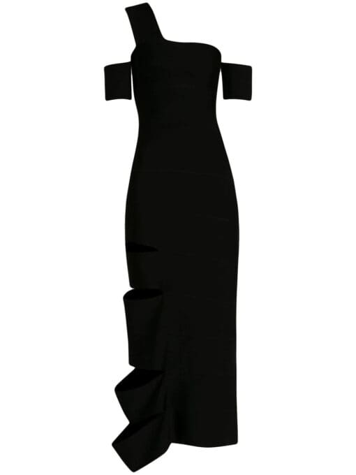 Alexander McQueen  cut-out one-shoulder dress