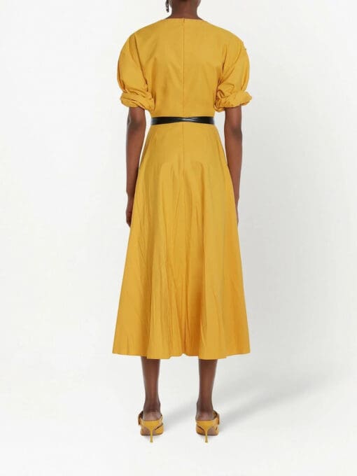 Alexander McQueen  draped midi dress - Image 4