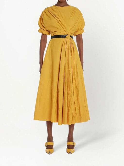 Alexander McQueen  draped midi dress - Image 2