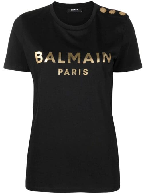 Balmain  logo-print cotton T-shirt