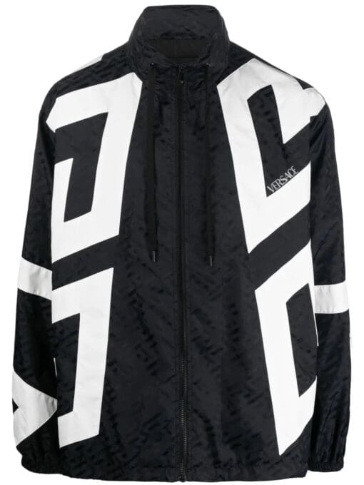 Versace  La Greca print windbreaker