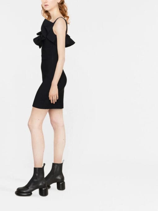 Alexander McQueen  asymmetrical ruffle-trim mini dress - Image 3