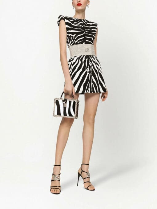 Dolce & Gabbana  zebra-print sleeveless dress - Image 2