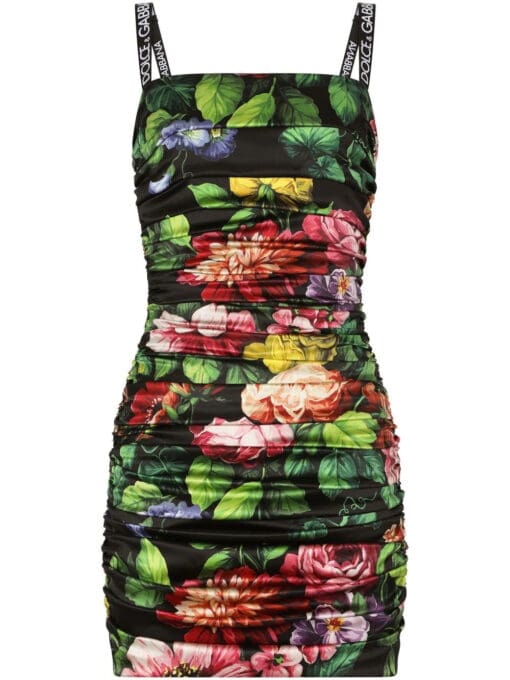 Dolce & Gabbana  floral-print silk-blend dress