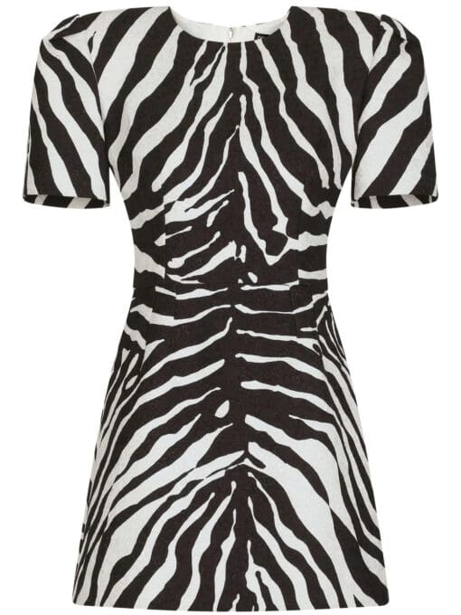 Dolce & Gabbana  zebra-print short-sleeve dress