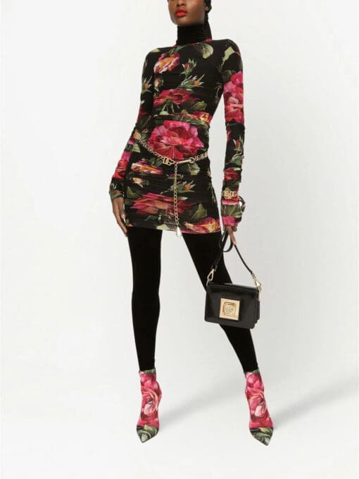 Dolce & Gabbana  floral-print minidress - Image 2